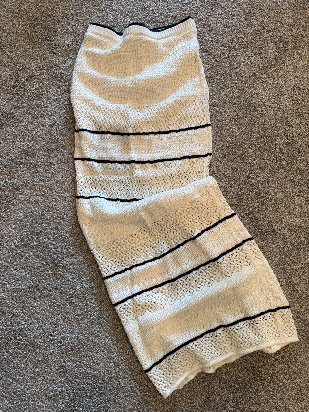 Abercrombie & Fitch Crochet Maxi Skirt